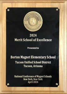 2024 Merit School of Excellence Plaque - Borton Elementary School