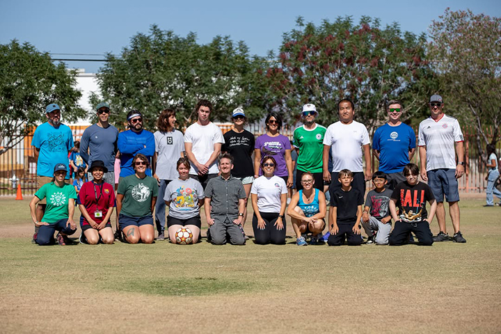 Group photo of Borton staff and parents